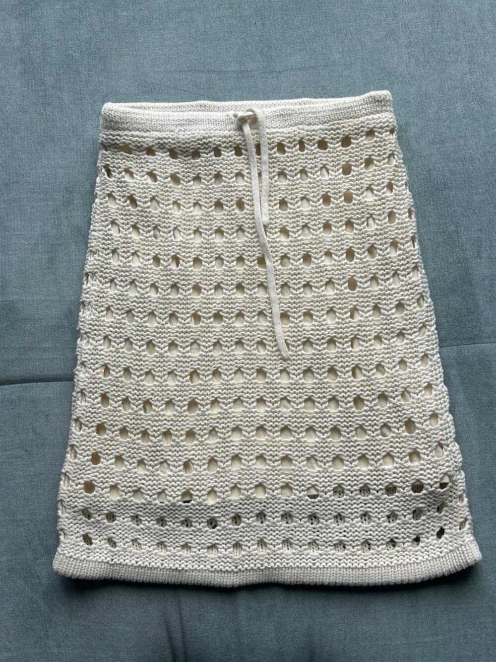 Sabo Skirt Open Knit Sweater Mini Skirt